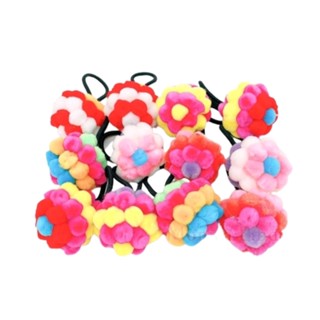 Xuxinha Bolinhas Rabico laço Pompom unidade Muito Bonita