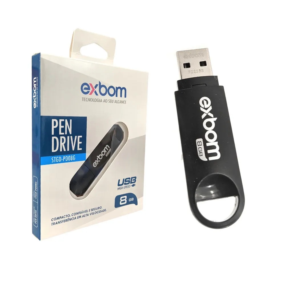 Pendrive 8gb Usb Armazenamento De Dados Exbom