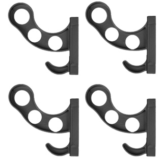 Kit 04 Suporte De Parede Para Pendurar Capacete E Acessórios Preto em Oferta na Shopee