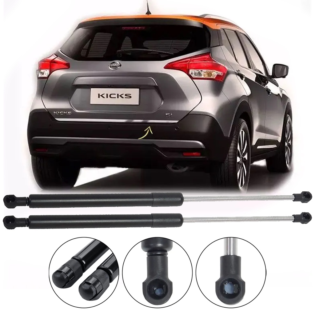 Par de Amortecedor da Tampa do Porta Malas Traseiro Nissan Kicks 2016 em diante em Oferta na Shopee