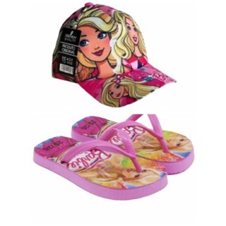 Chinelo mais boné da Barbie .Sua filha merece esse presente. Qualidade e preço justo