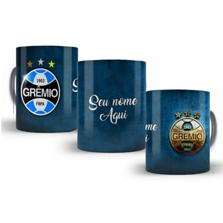 Caneca personalizada do Grêmio com nome em Oferta na Shopee