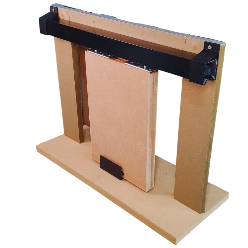 Kit para porta de correr ferragens completo - Cor Preto