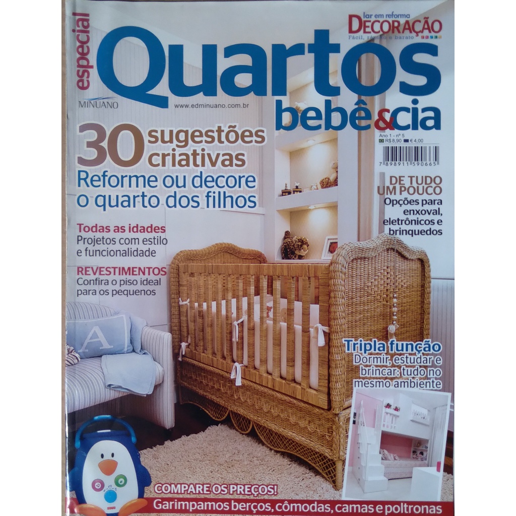Revista Lar em Reforma - Decoração Especial Quartos Bebê & Cia Ano 1 Nº 5