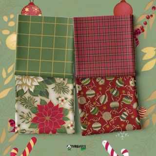 Tecido Tricoline Estampado 100% algodão Coleção de Natal (Vendas por unidades a partir de 0,25cm x 1.50m de largura)