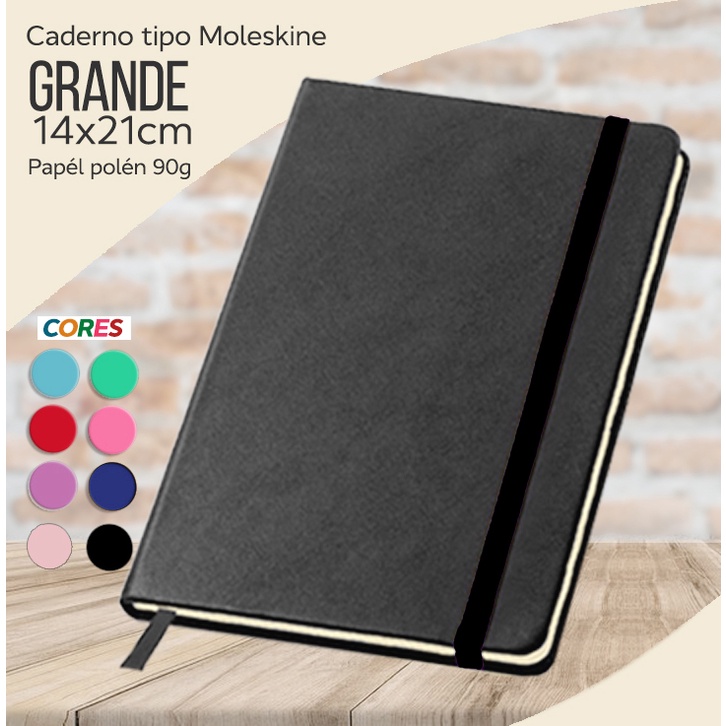 Caderno sketchbook para desenho 21x14 várias cores folhas amareladas 90g