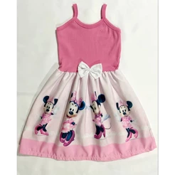 Vestido alça Minie Rosa