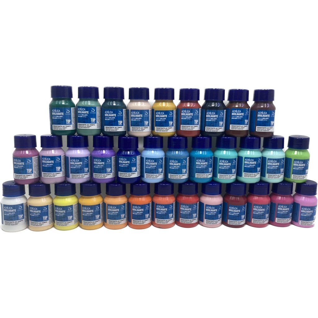 Tinta Acrilica Brilhante 37ml Daiara - 34 Diferentes Cores