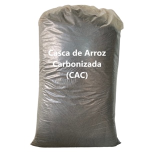 Casca Palha de Arroz Carbonizada 50 Litros de  - Substrato para Plantas em Geral - 100% Natural em Oferta na Shopee