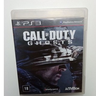 Jogo Call of Duty Ghosts PS3 original mídia física seminovo jogo ação tiro envio rapido
