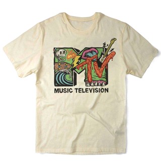 Camiseta Algodao Mtv Logo Music Television Televisao Musicas Banda Bandas Rock Pop Camisa Unissex Nervous