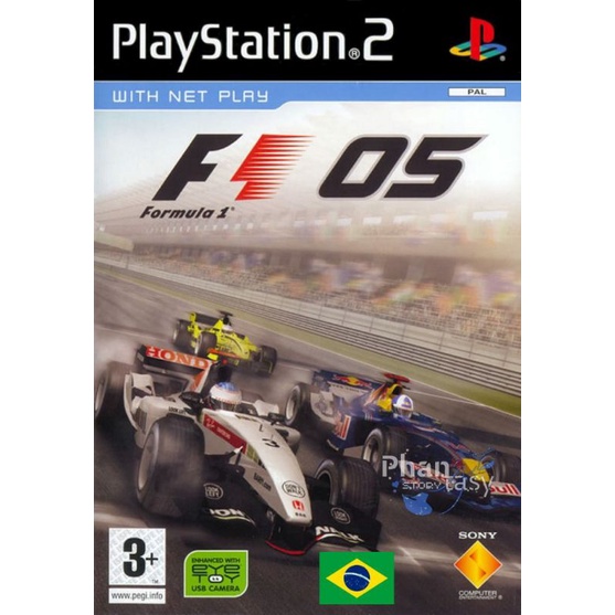 Formula 1 05 legendado em português para PlayStation 2 PS2 desbloqueado
