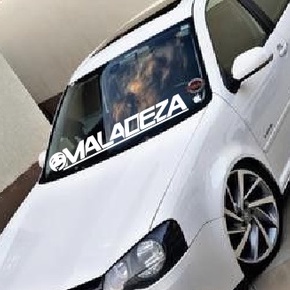 adesivo maladeza para parabrisa de carro rebaixado tunning universal em Oferta na Shopee
