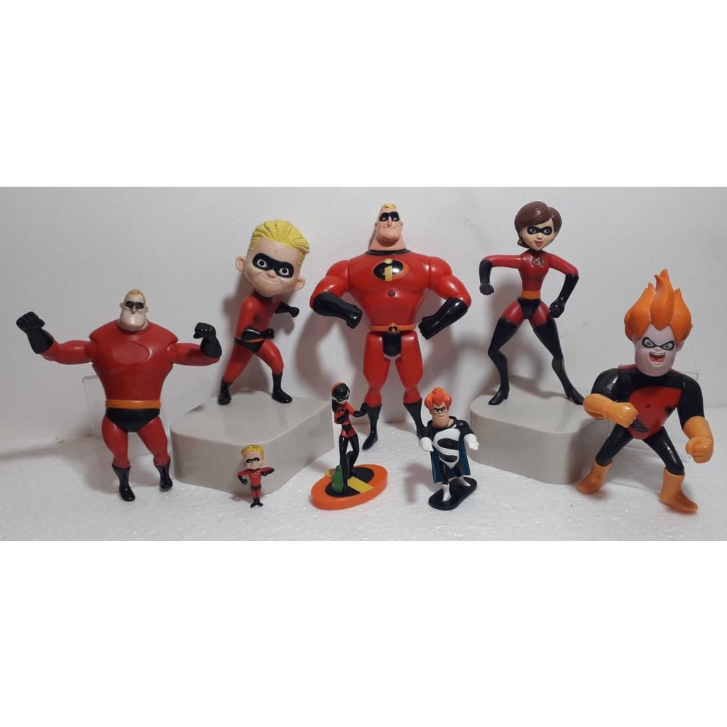 Bonecos dos Personagens da Animação Infantil Os Incríveis - Disney