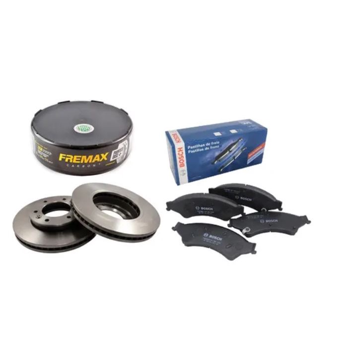 Par De Disco E Pastilha Freio Dianteiro RANGER 2.5 FLEX 2013 2014 2015 2016 2017 2018 2019 2020 2021 2022 2023