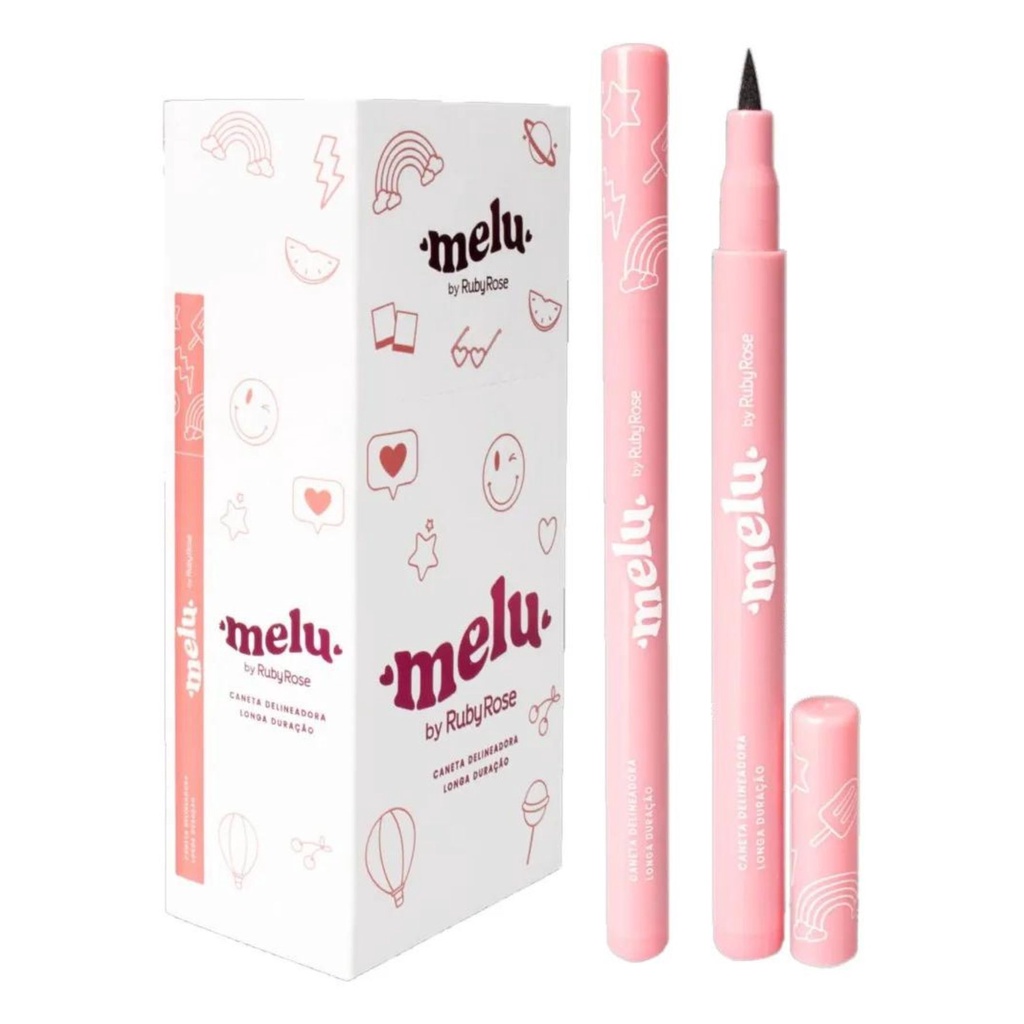 Caneta Delineadora Melu Hb094 - Ruby Rose em Oferta na Shopee