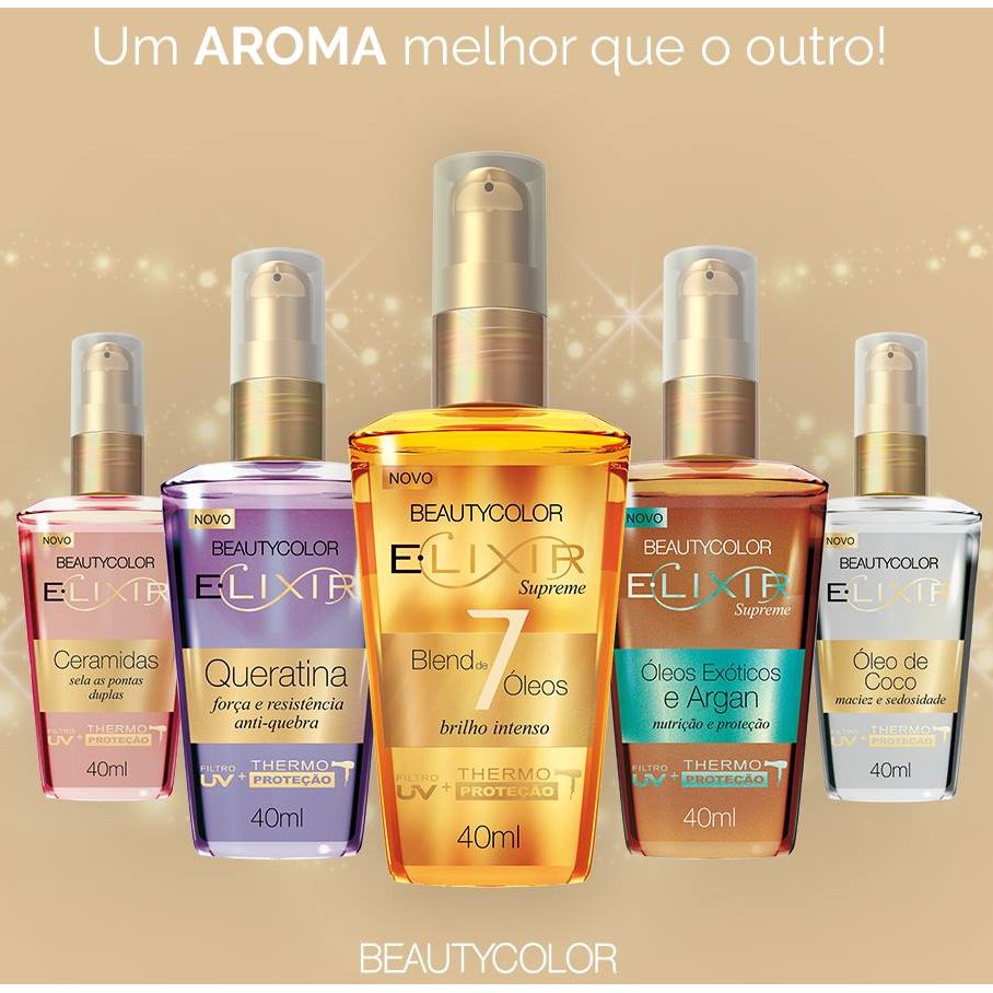 Óleo Beauty Color Elixir Supreme Reparador de Pontas 40ml - Escolha