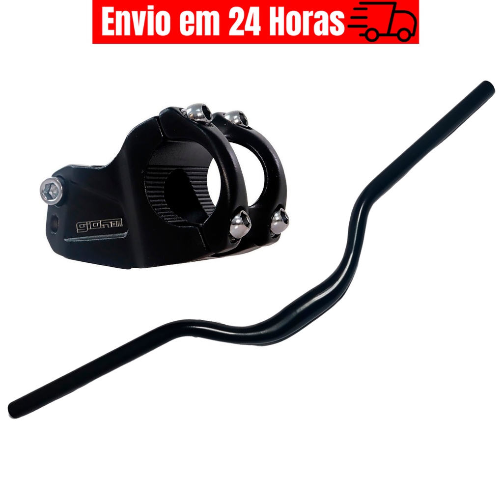 Guidão Voador Bicicleta Guidon Elevado Alto GTU 700mm + Mesinha Gios 40mm Aluminio Suporte Guidão
