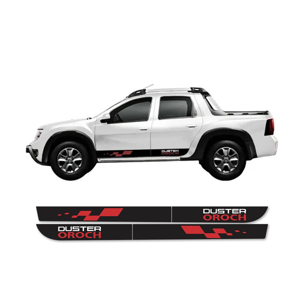 Kit Adesivo Faixa Lateral Renault Duster Oroch Preto