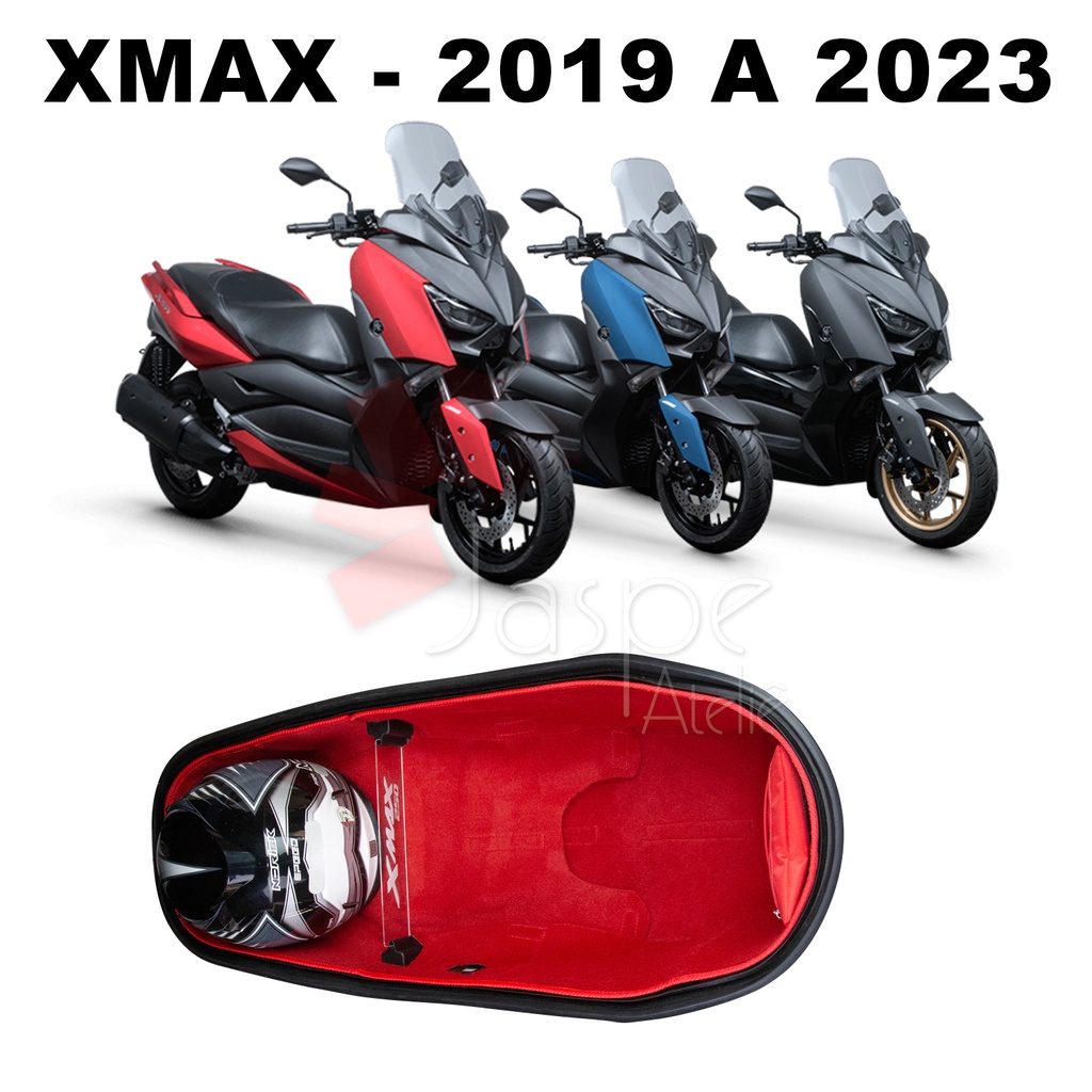 Forração Xmax 250 2019 2020 2021 2022 2023 2024 Forro Standard Vermelho + Divisoria P