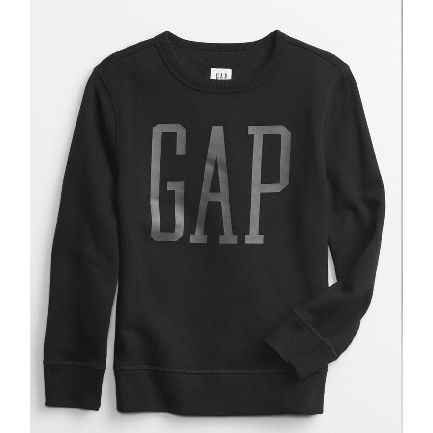 BLUSA MOLETOM GAP MENINO KIDS PRETO - Tam. 6/7T - 8T