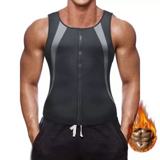 Cinta Sauna Modeladora Zíper Masculina Abdominal Térmica Emagrecer Rápido