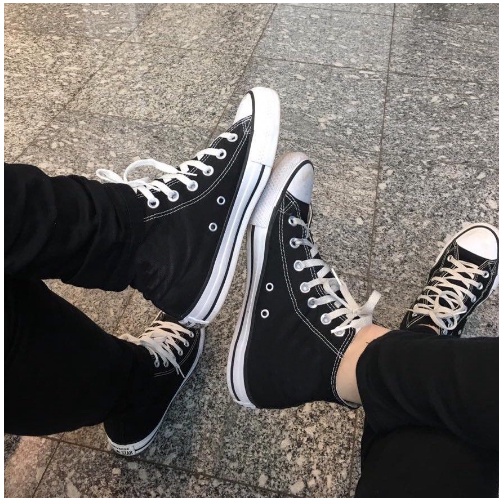 All star best sale preto e branco