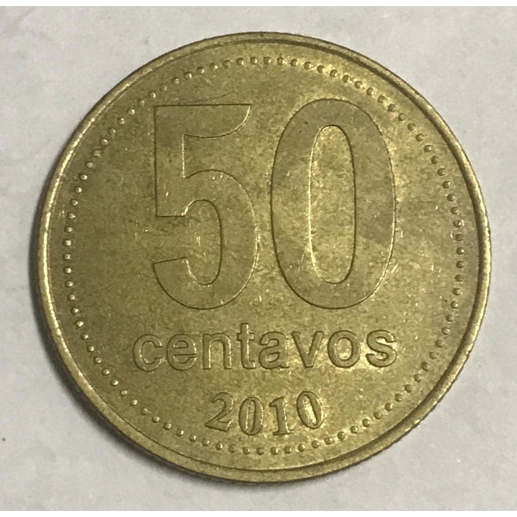 🇦🇷 Moeda da Argentina 50 Centavos 1953, 1954, 1956, 1970, 1974, 2010 - ESTRANGEIRA