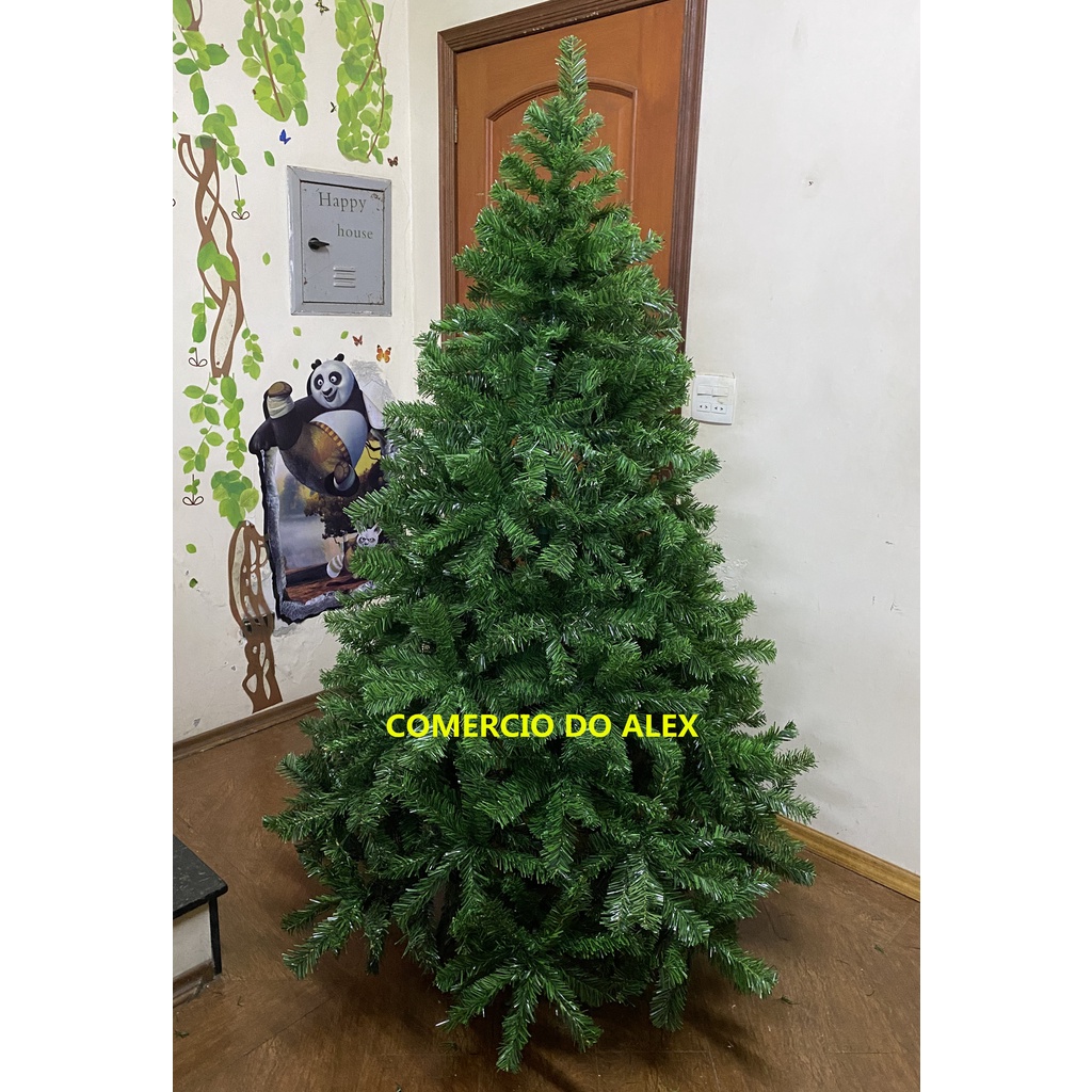 Árvore De Natal Pinheiro Verde Luxo 1,80m 834 Galhos A0718h | Shopee Brasil