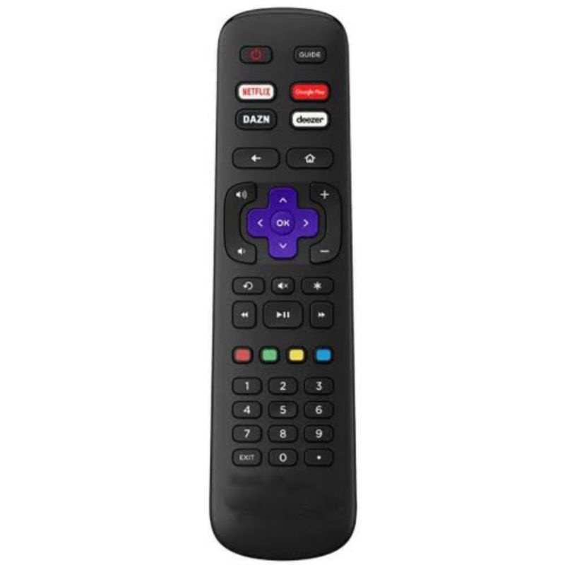 Controle Remoto para smart TV LED AOC Roku TV S5195 32S5195 32S5195/78 32S5195/78G 43S5195 43S5195/78 43S5195/78G com teclas Netflix Google Play DAZN Deezer