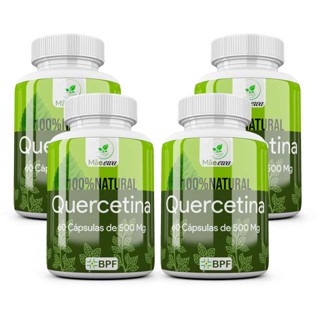 Quercetina 240 Cápsulas 500mg 4 Potes 100% Natural