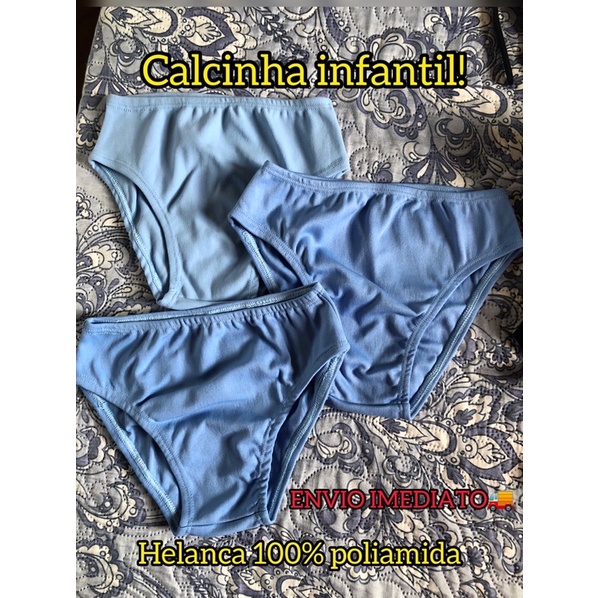 Calcinha Infantil Azul bebê Calcinha Infantil Confortável Calcinha Menina Calcinha Criança