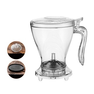 Coador Filtro Inox Tipo Clever Para Cafe Chá Tampa Branca