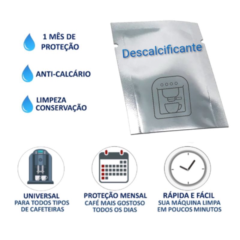 Descalcificante Removedor de Calcário de Cafeteira Dolce Gusto Três Corações Nespresso