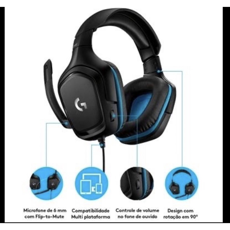 Headset Gamer Logitech G432 7.1