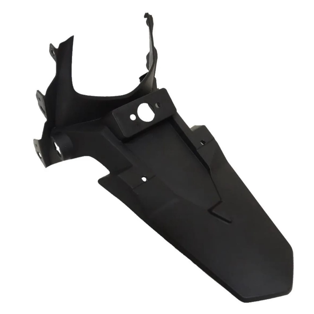 Rabeta + Paralama Traseiro Fan 150 ESDI 2015 / Fan 160 ESDI 2016 Cinza Tornado Central Preto — imagem 2 de 2