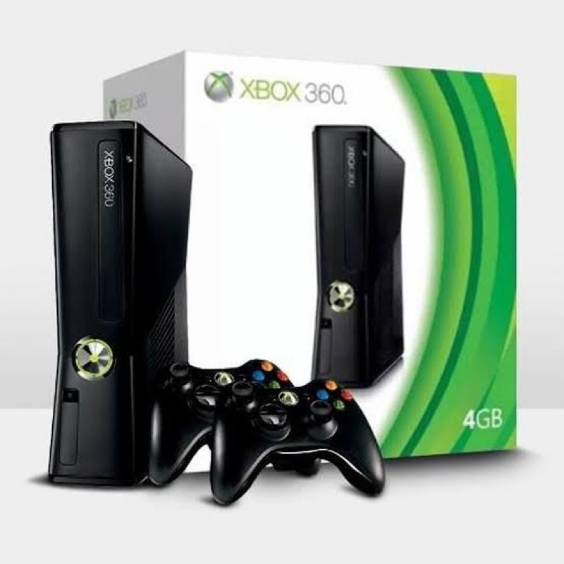 Xbox 360 desbloqueado 2 controles 10 jogos