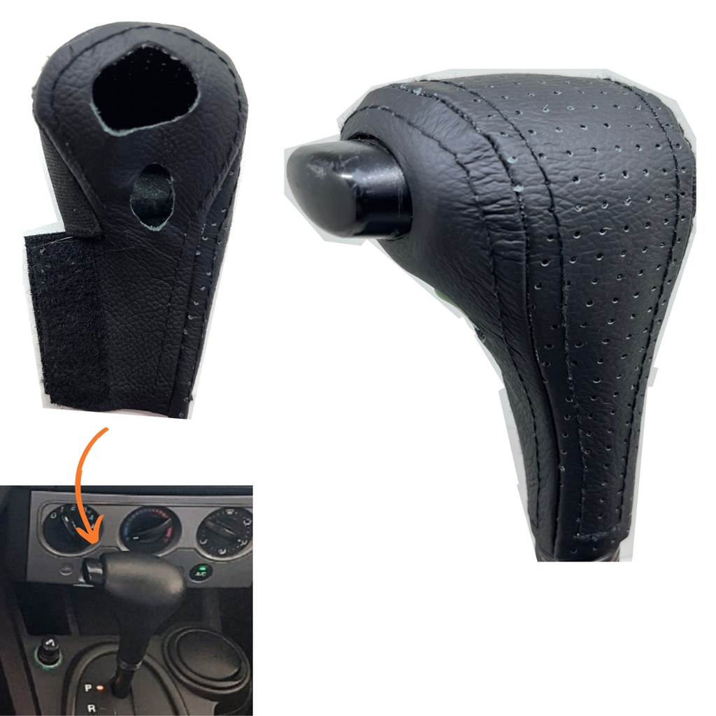 Forração Couro Para Manopla Câmbio Automático Ford Ecosport Xlt 2007 2008 2009 2010 2011 2012