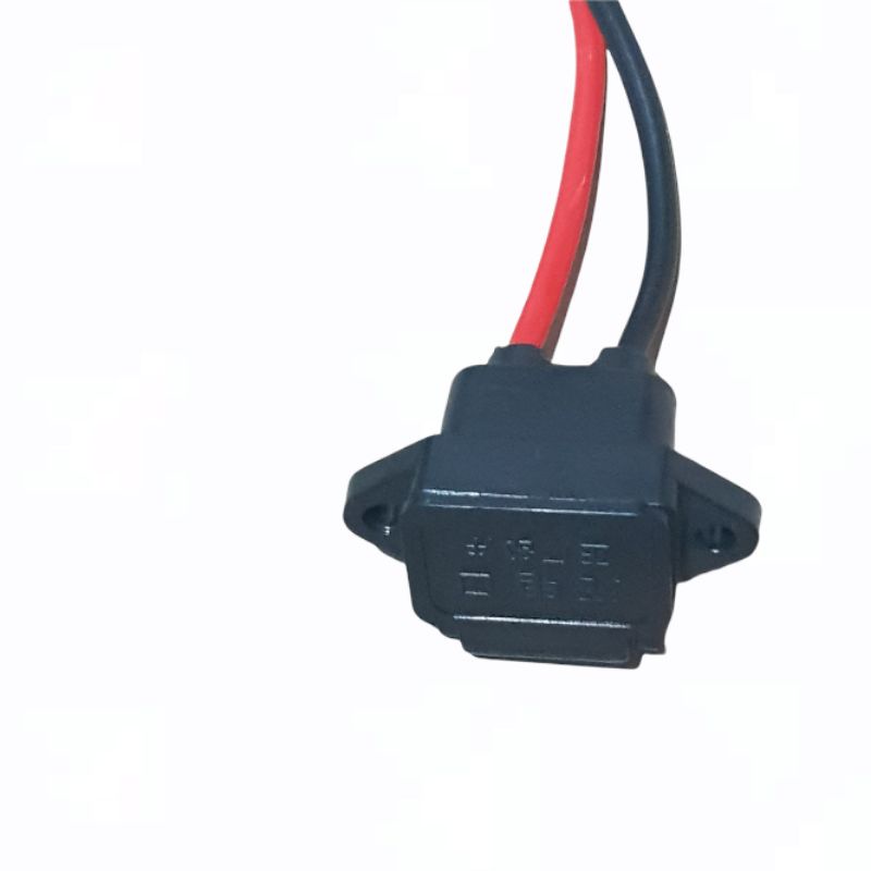 Conector carregamento bateria com tampa bike elétrica scooter