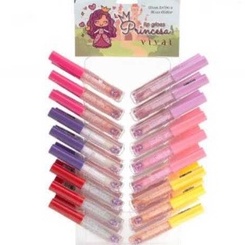 KIT 36 PECAS Lip Gloss Brilho e Glitter Princesa Vivai 3082.1.1