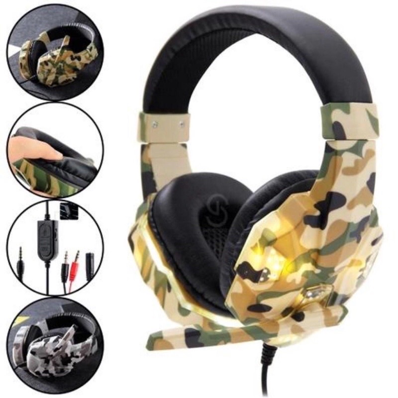 Fone De Ouvido Gamer Celular Ps4 Pc Headset  Luz Rgb - Modelo: GT95