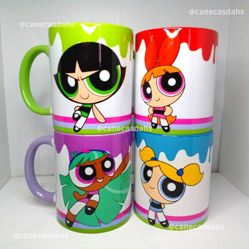 Kit 4 Caneca Meninas Super Poderosas xícara Personalizada | Shopee Brasil
