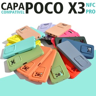 Capa Capinha Case Poco X3 Nfc/Pro Aveludada no Interior POCO X3/ POCO X3 PRO Com Protetor de câmera ( Janelinha )