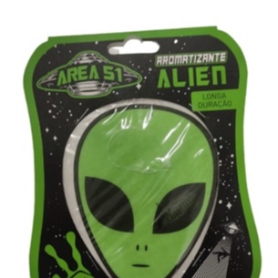 01 Aromatizante Alien Area 51 Cheirinho de Carro Novo