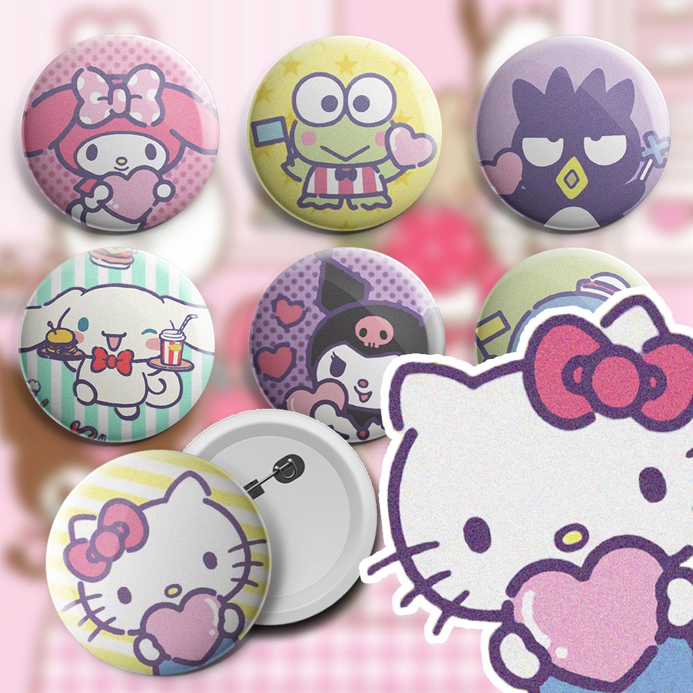 Botton Hello Kitty e Amigos ( Sanrio ) broche alfinete