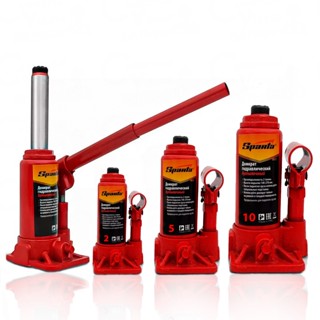 Macaco Garrafa Hidráulico Forte 2 - 5  - 10 Toneladas Vermelho Estepe em Oferta na Shopee