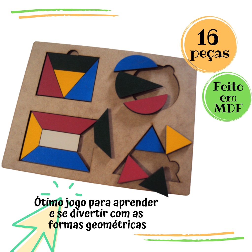 Rêf. 066 - Brinquedos Educativos Jogo de encaixe formas geométricas colorido em Mdf 3mm - Cognitivo madeira, jogo tabuleiro pedagógico didático, alfabeto, Montessori, autista atividade educativa sensorial, desenvolvimento da