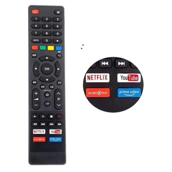 Controle Philco Smart tv,Smart Philco ,Control,com pilhas novas TV de Led Smart