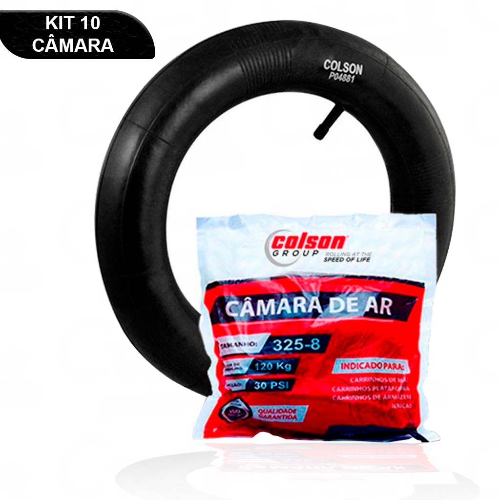 Kit Jogo 10 Câmara De Ar Para Pneu Carrinho De Mão Qualidade Top Resistente Obra Construção - Colson em Oferta na Shopee