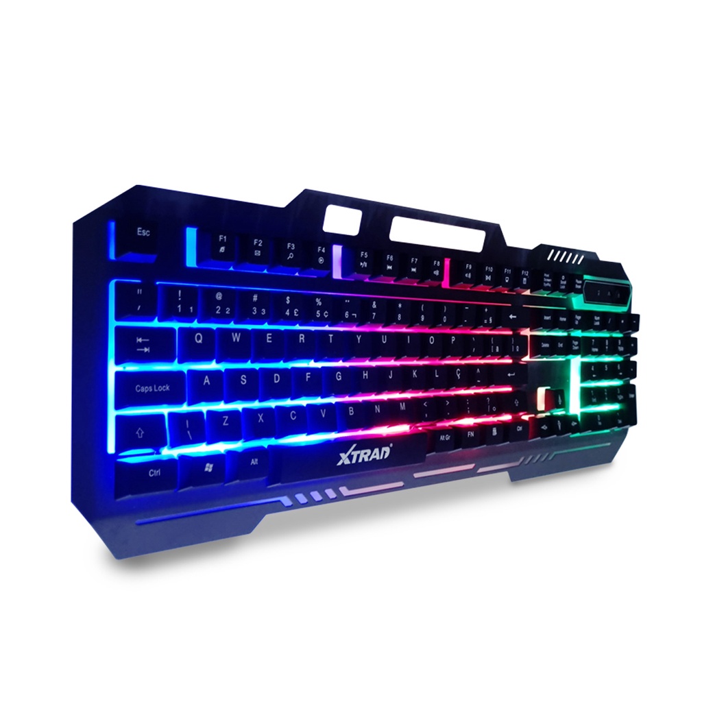 Teclado Gamer Luz LED RGB iluminado para Jogos Pc HK8870